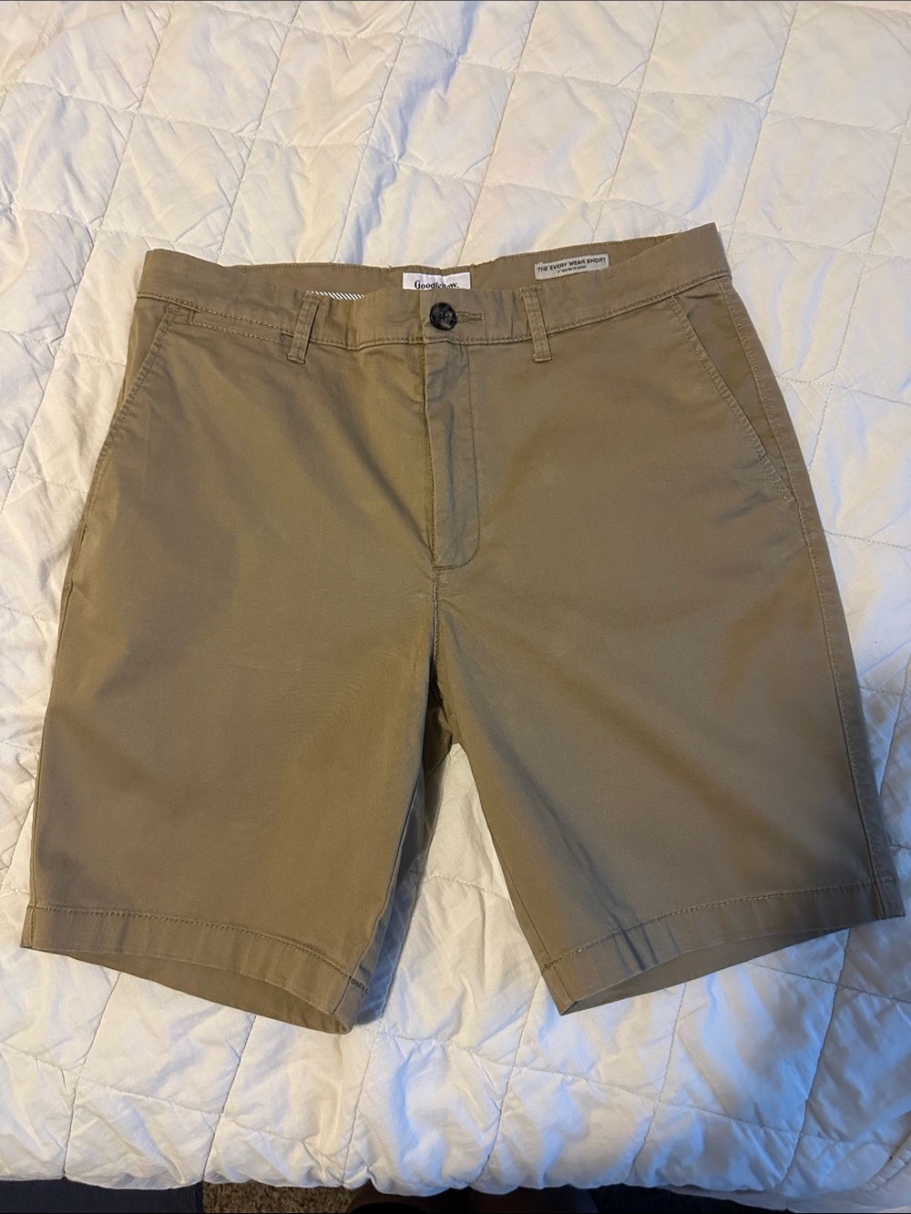 Goodfellow & Co Tan Flat-Front Men's Chino Shorts
